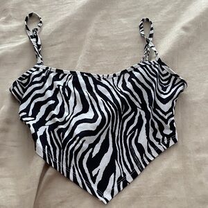 SHEIN Black and White Zebra Camisole